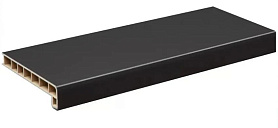 Подоконник ПВХ Moeller LD 40 чёрный (clean-touch), 1 м.п.